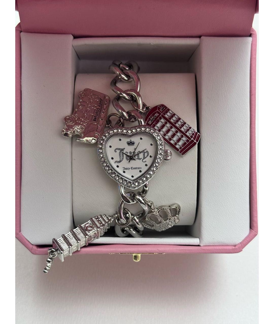 JUICY COUTURE Серебряные металлические часы, фото 4