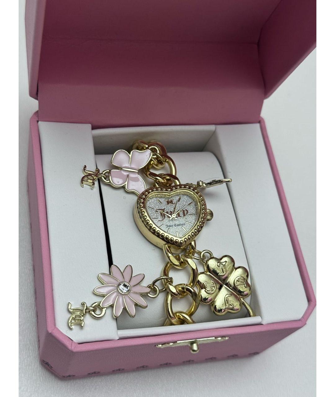 JUICY COUTURE Золотые металлические часы, фото 2