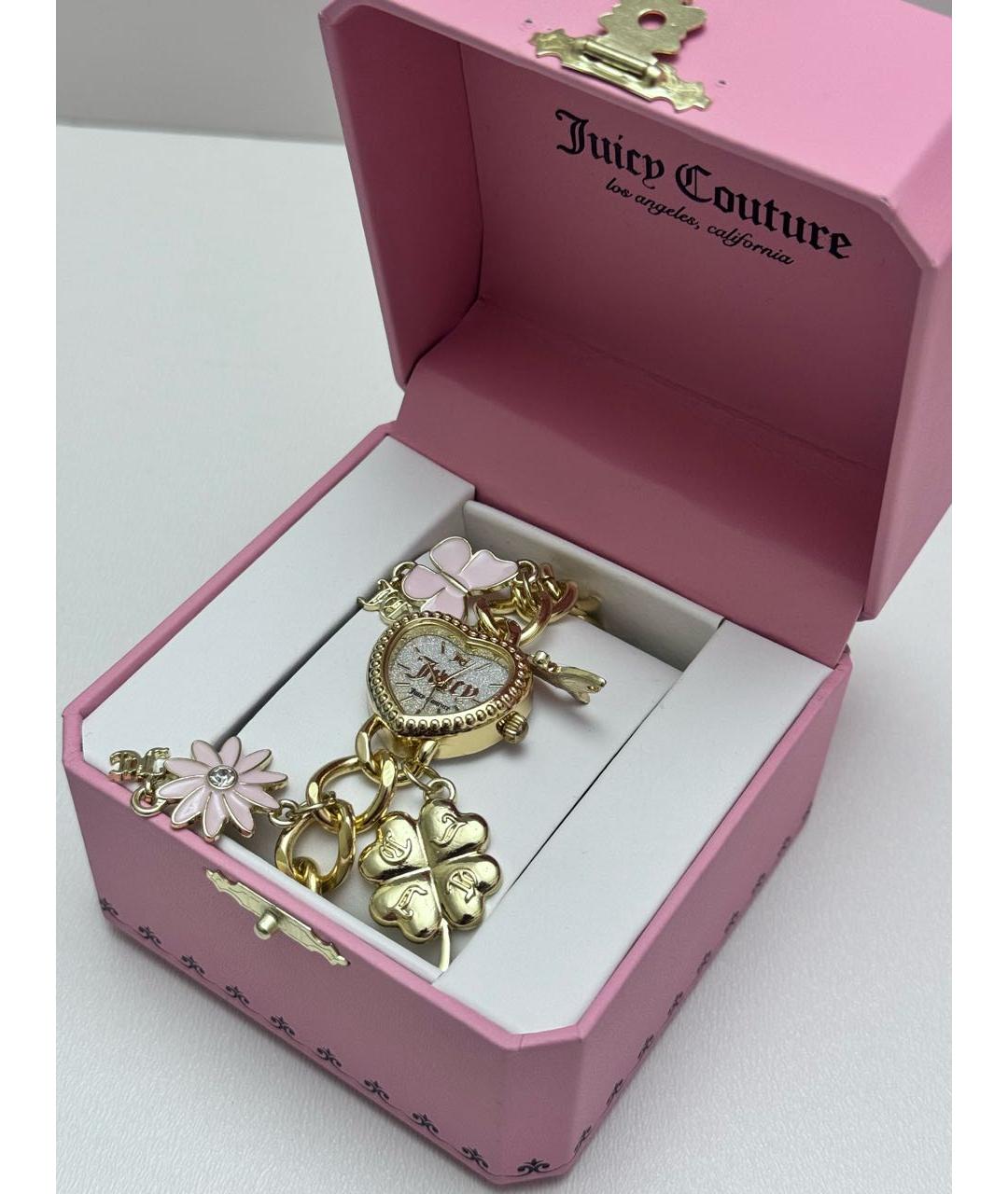 JUICY COUTURE Золотые металлические часы, фото 3