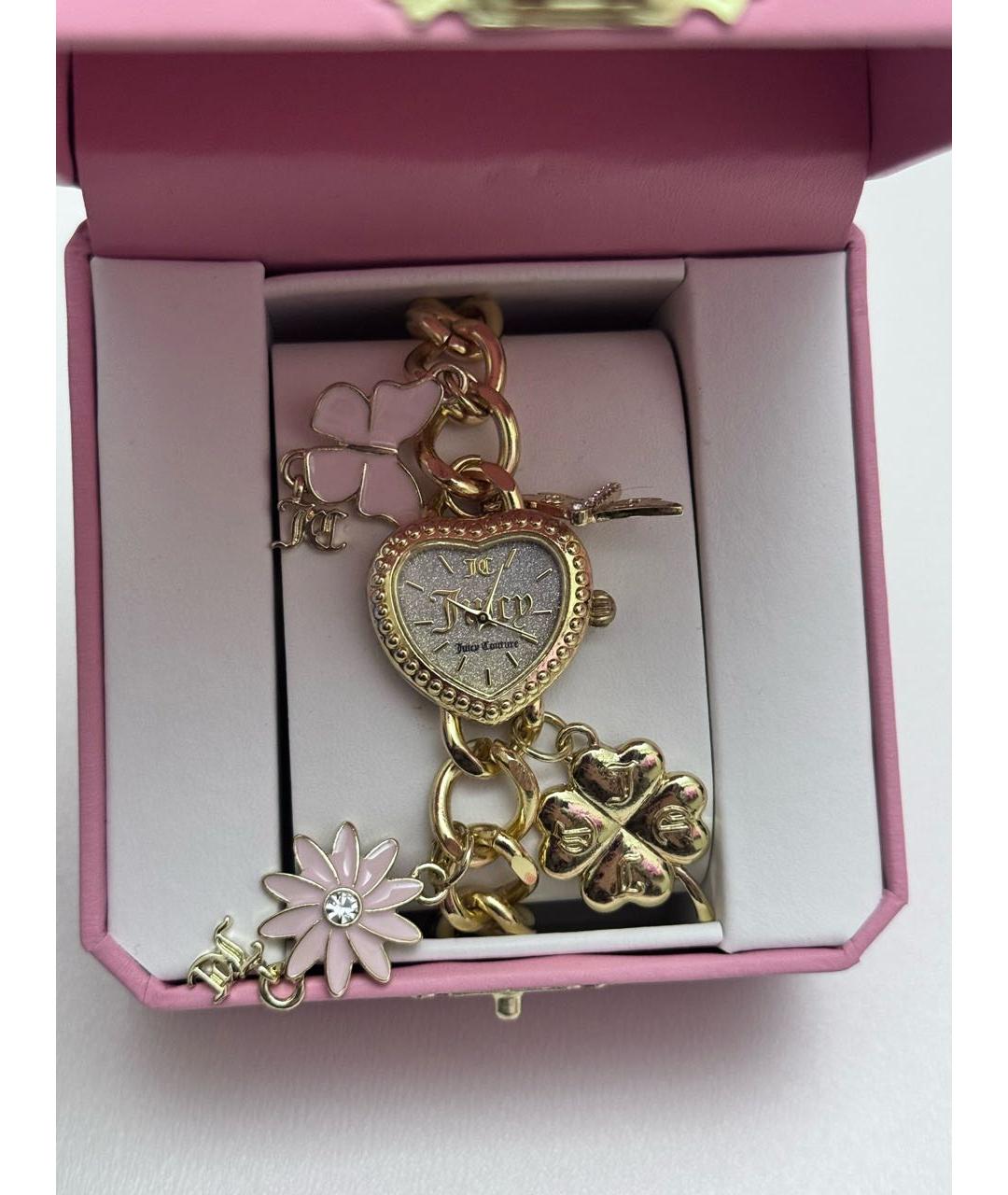 JUICY COUTURE Золотые металлические часы, фото 4