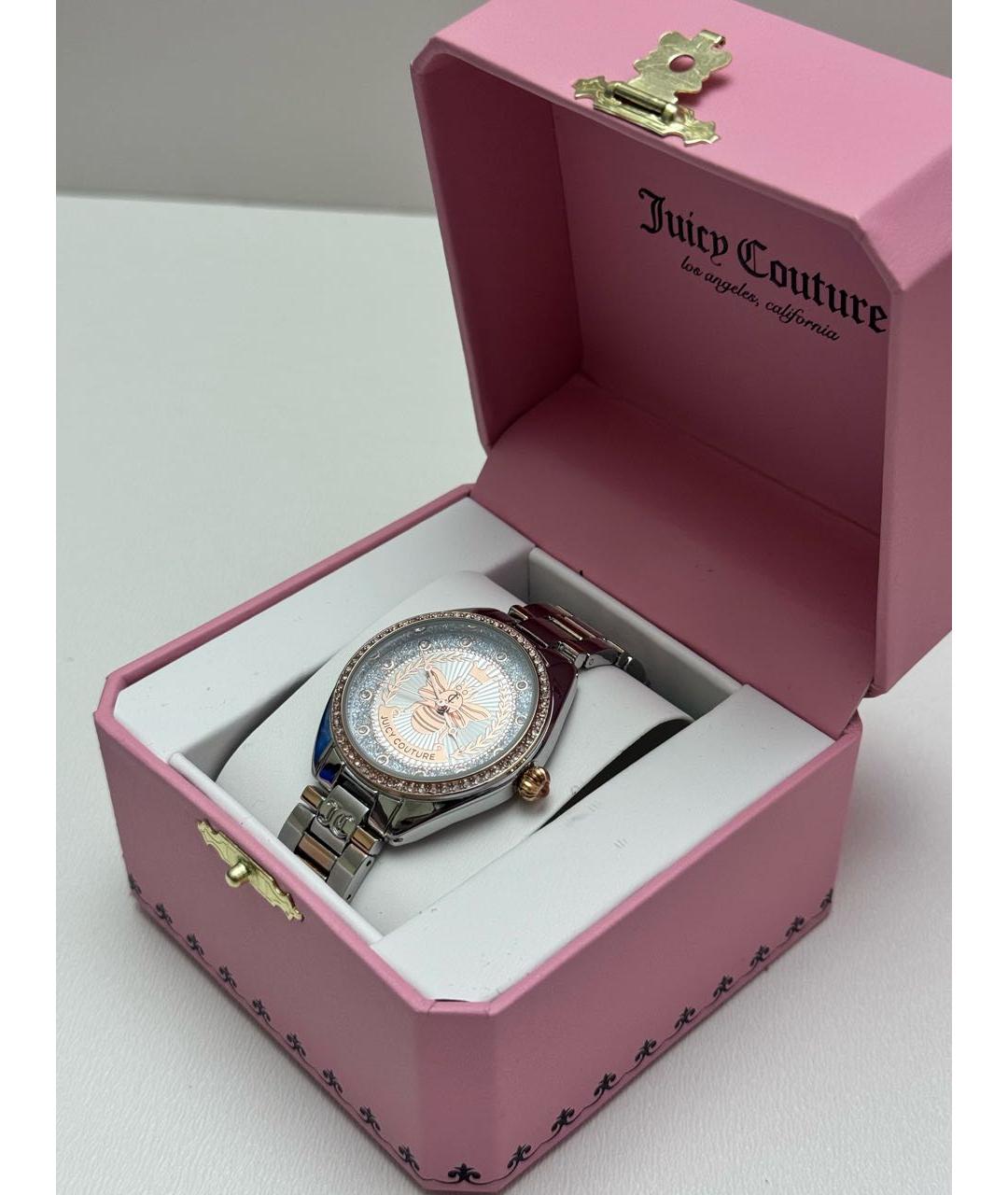 JUICY COUTURE Серебряные металлические часы, фото 3
