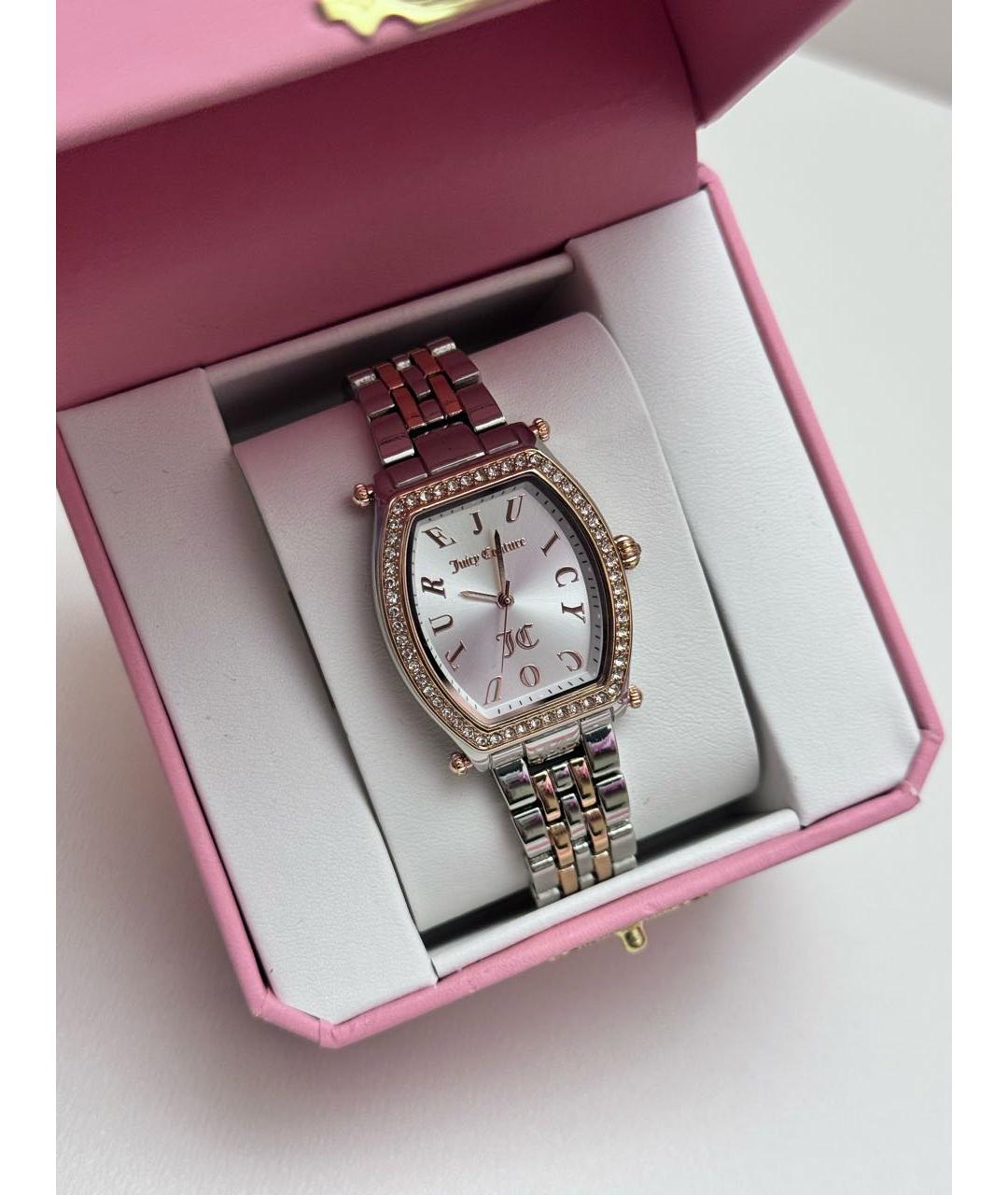 JUICY COUTURE Серебряные металлические часы, фото 3