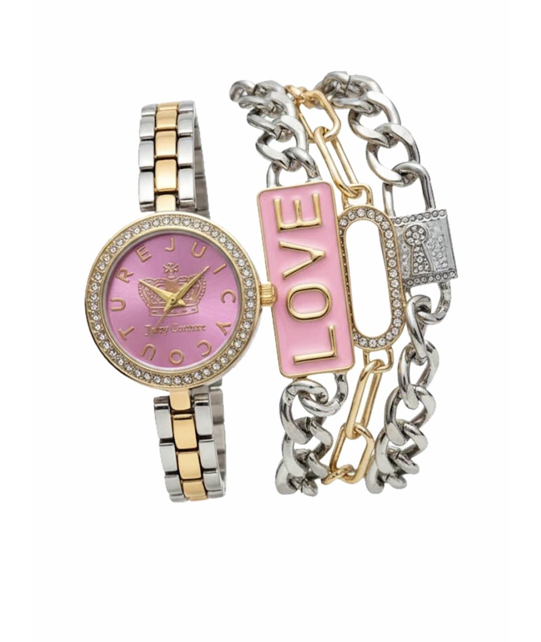 JUICY COUTURE Розовые металлические часы, фото 1