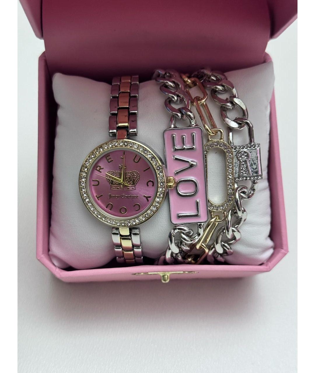 JUICY COUTURE Розовые металлические часы, фото 4