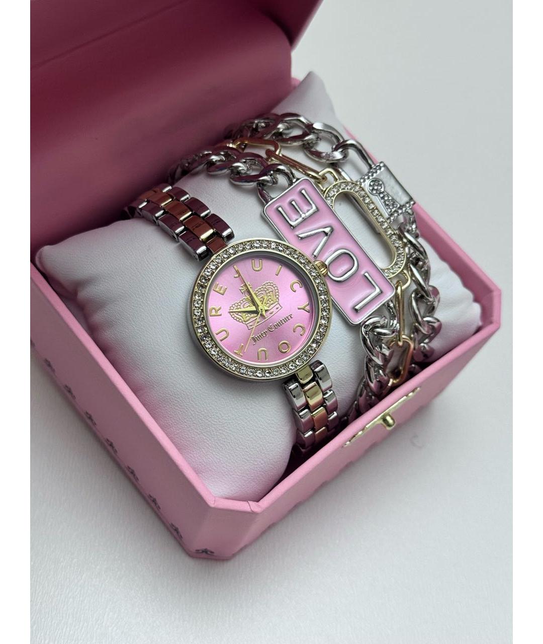 JUICY COUTURE Розовые металлические часы, фото 2