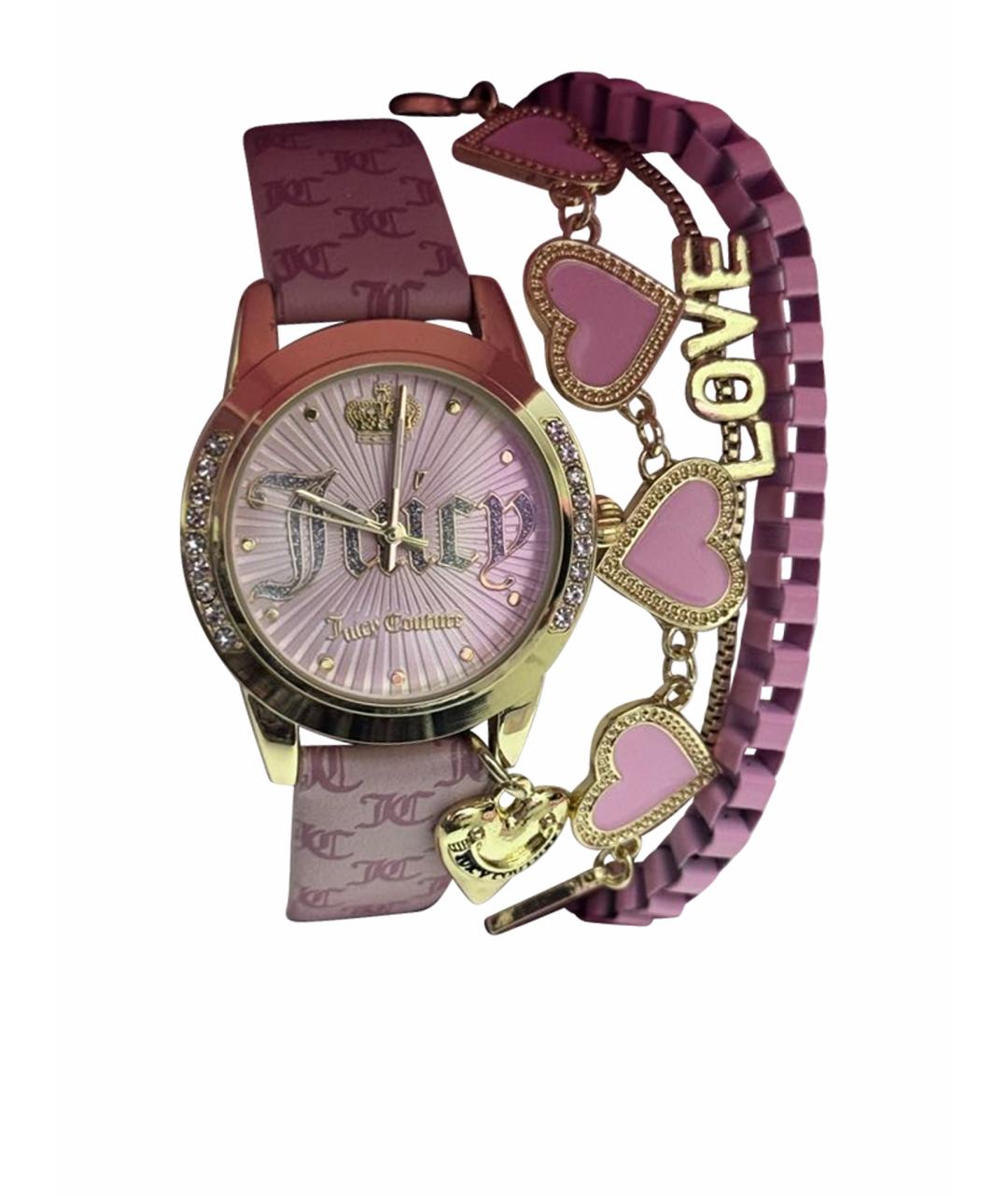JUICY COUTURE Розовые металлические часы, фото 1