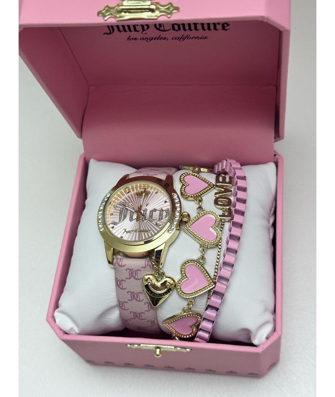 JUICY COUTURE Розовые металлические часы, фото 3