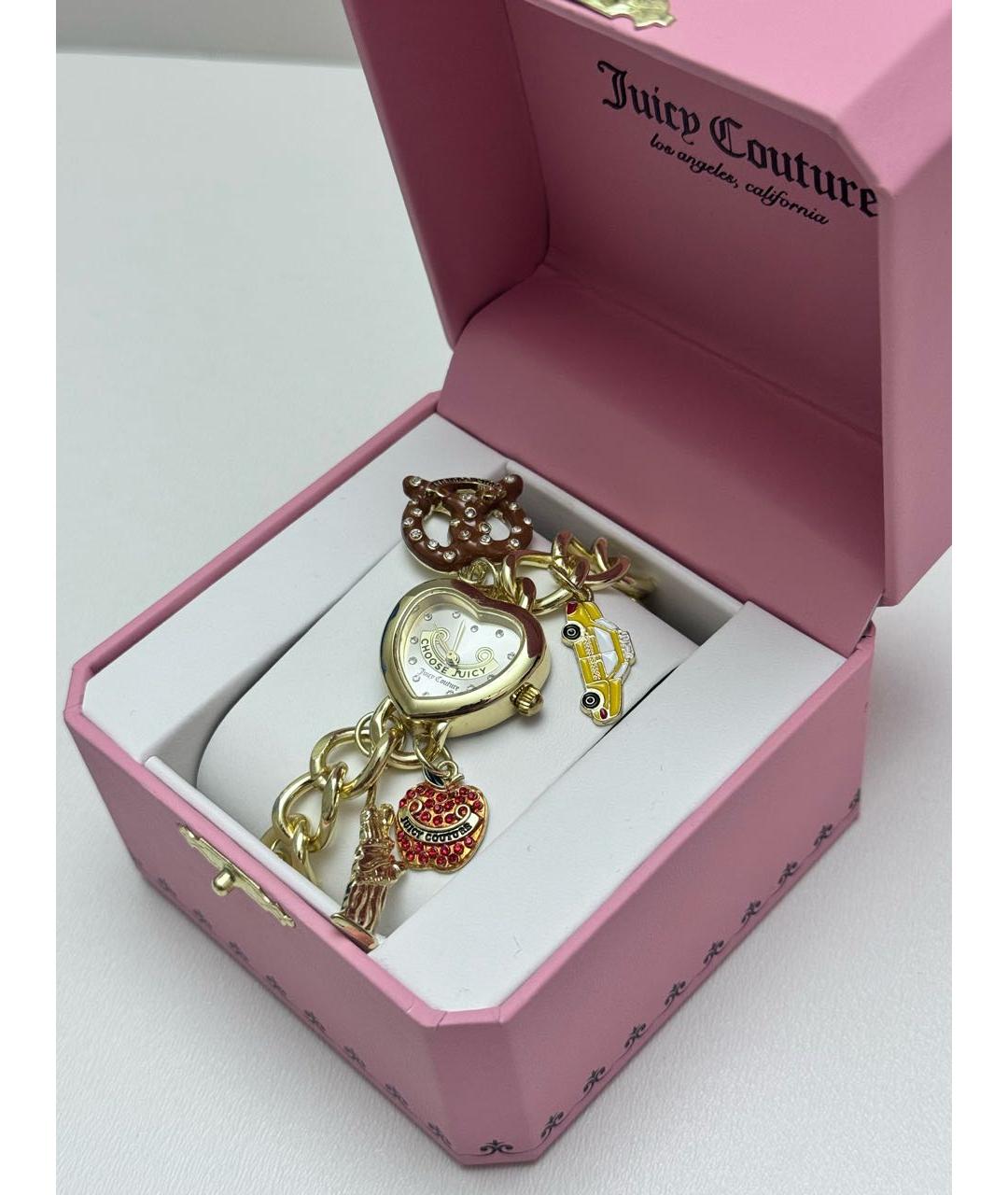 JUICY COUTURE Золотые металлические часы, фото 3