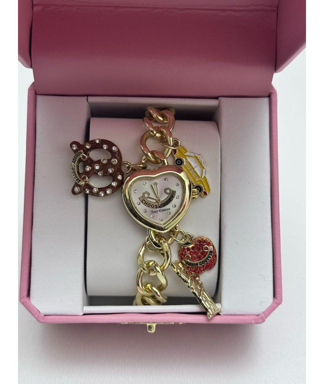 JUICY COUTURE Золотые металлические часы, фото 4