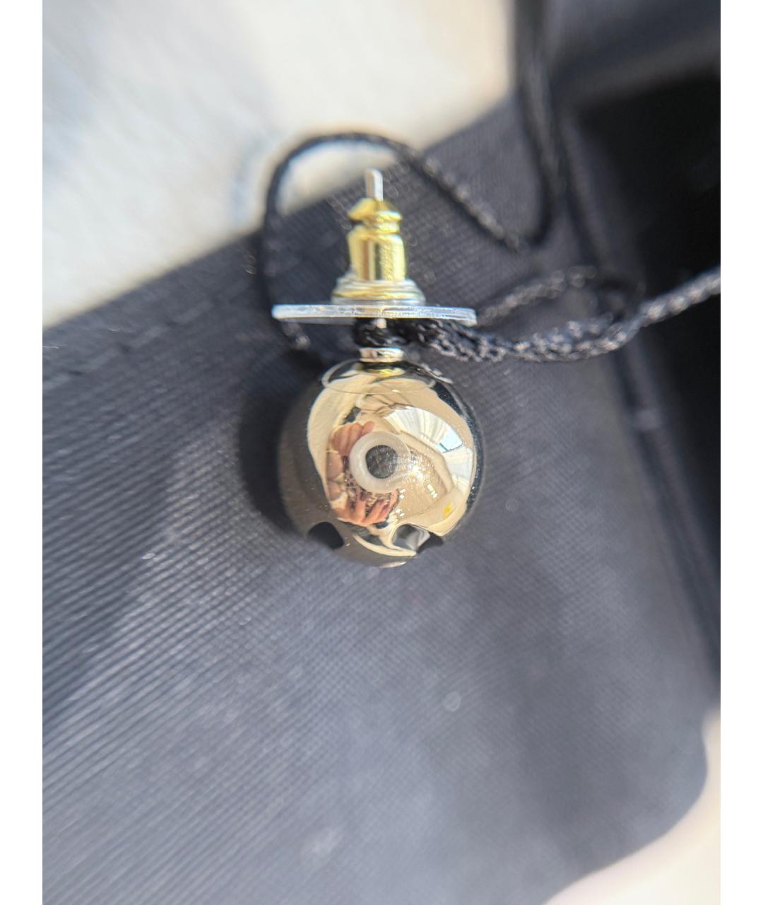 CHANEL Золотые металлические серьги, фото 5