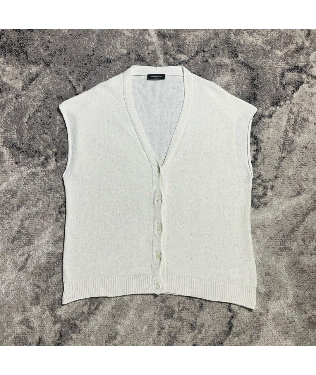 FABIANA FILIPPI Белая жилетка, фото 3