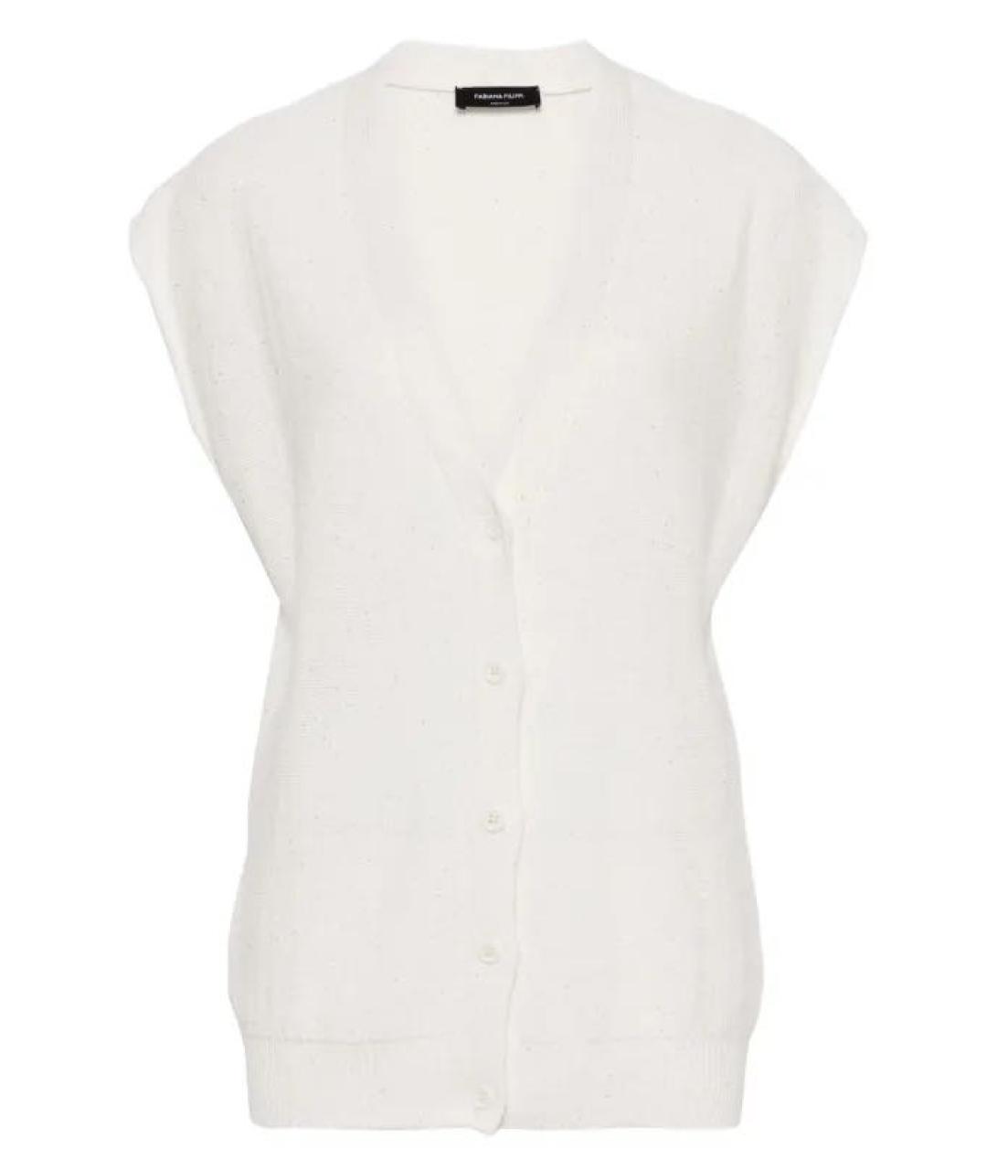 FABIANA FILIPPI Белая жилетка, фото 9