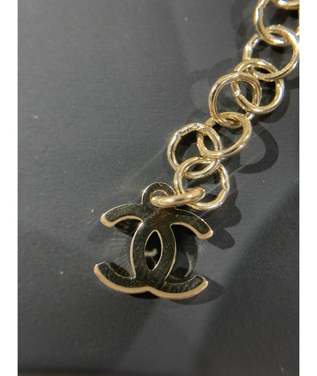 CHANEL Золотое металлическое колье, фото 4