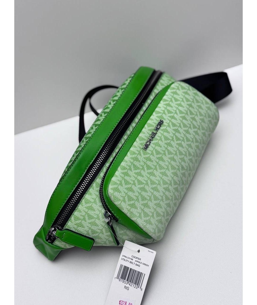 MICHAEL KORS Зеленая поясная сумка, фото 3