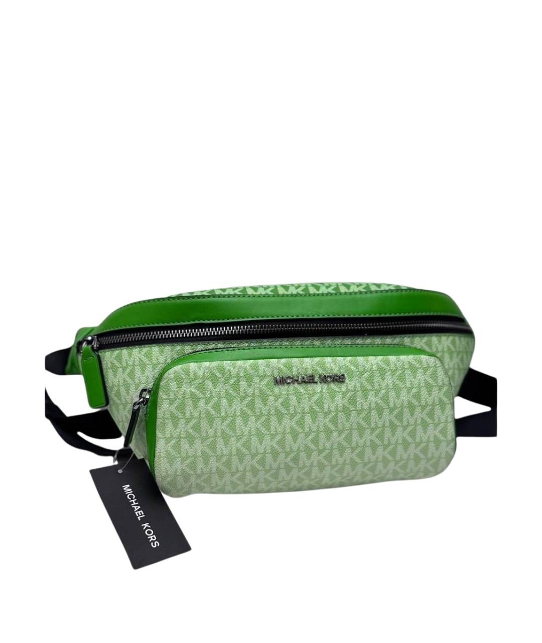 MICHAEL KORS Зеленая поясная сумка, фото 1