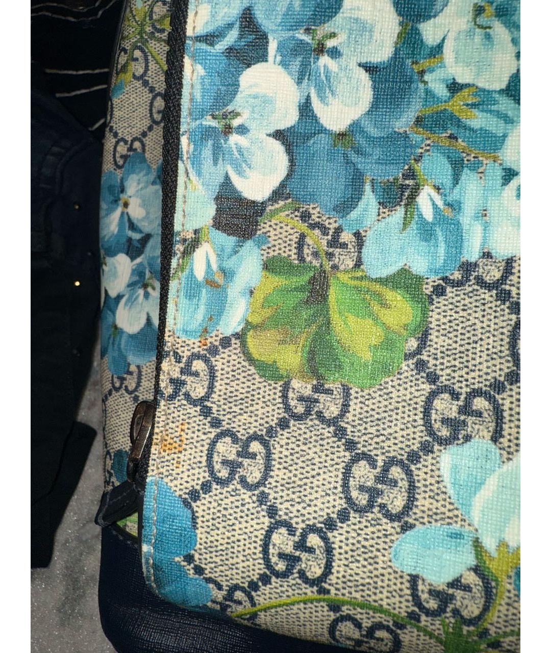 GUCCI Бежевый кожаный рюкзак, фото 6