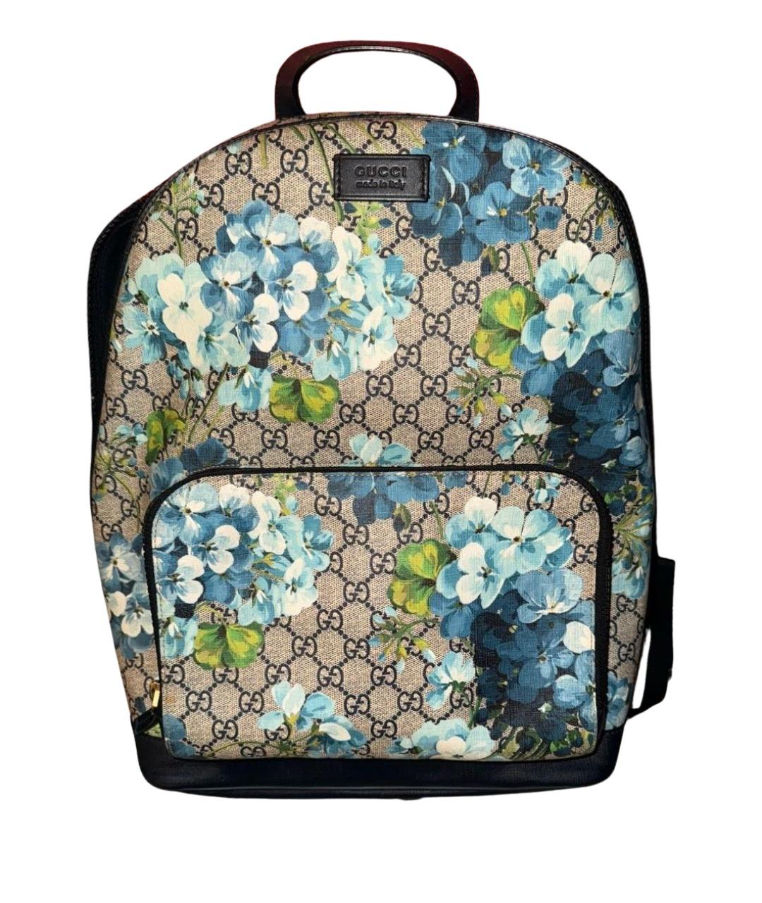 GUCCI Бежевый кожаный рюкзак, фото 1