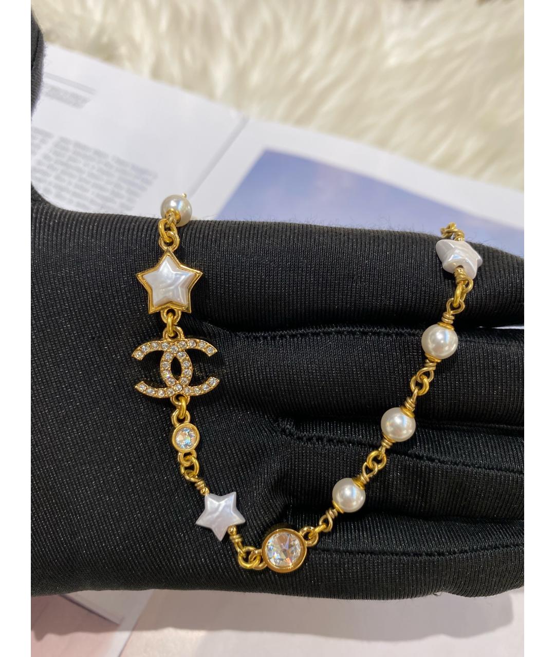 CHANEL Золотое металлическое колье, фото 2