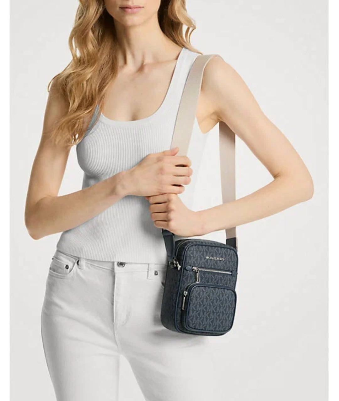 MICHAEL KORS Темно-синяя сумка через плечо, фото 3