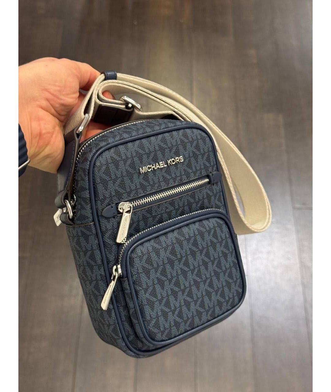 MICHAEL KORS Темно-синяя сумка через плечо, фото 4