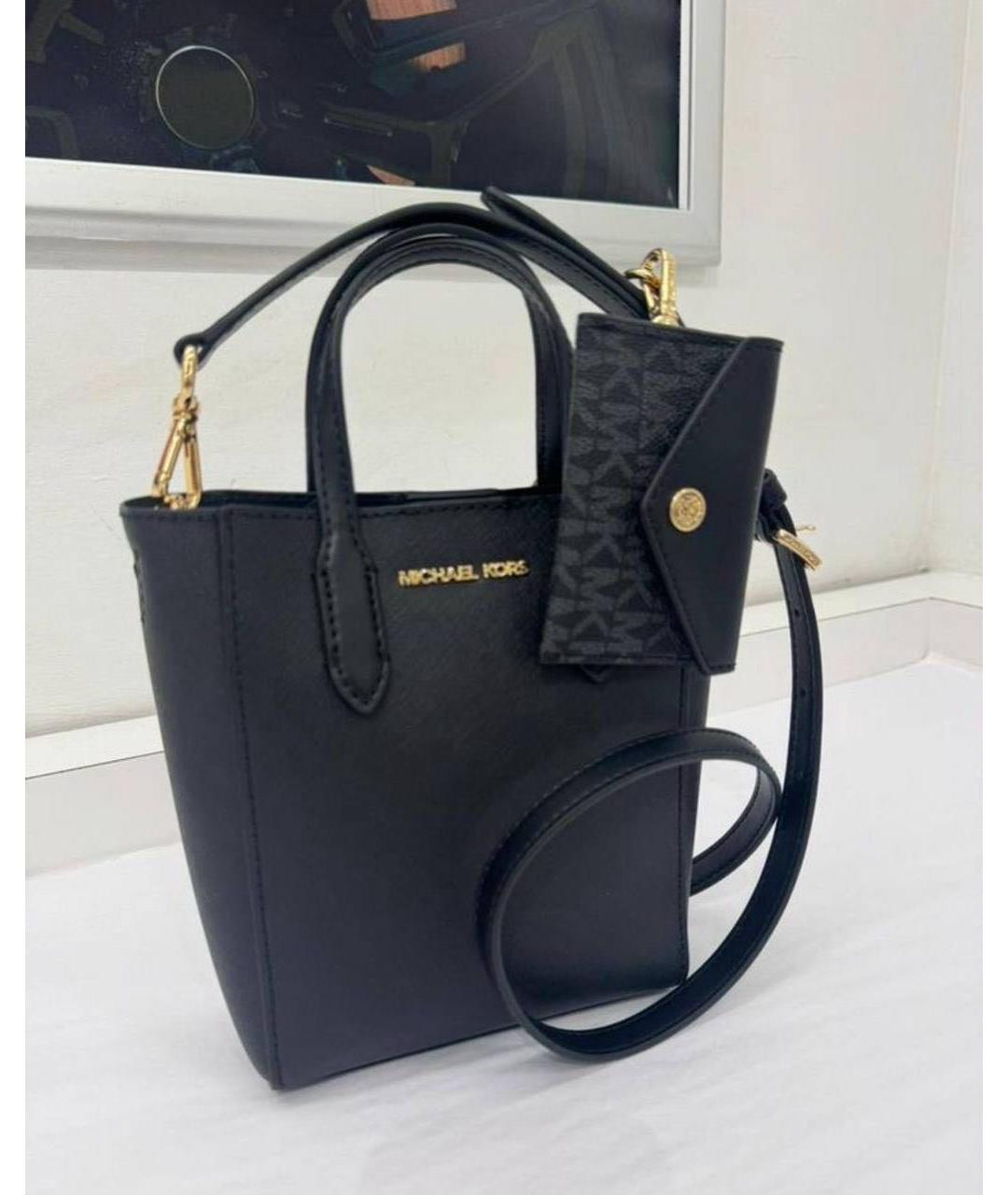 MICHAEL KORS Черная сумка тоут, фото 3