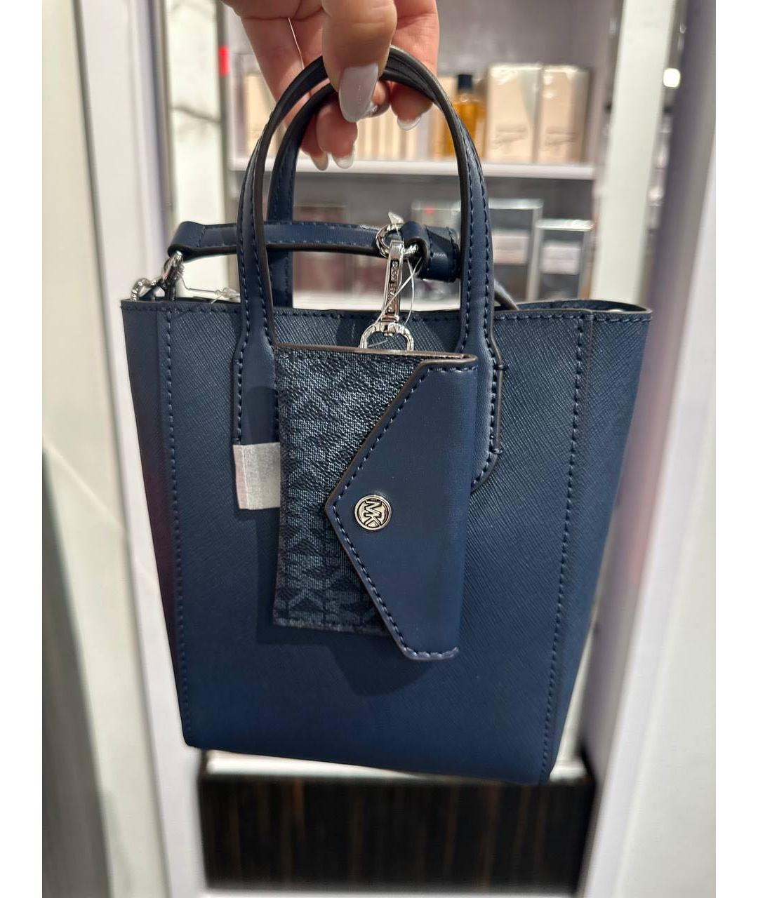 MICHAEL KORS Синяя сумка с короткими ручками, фото 4