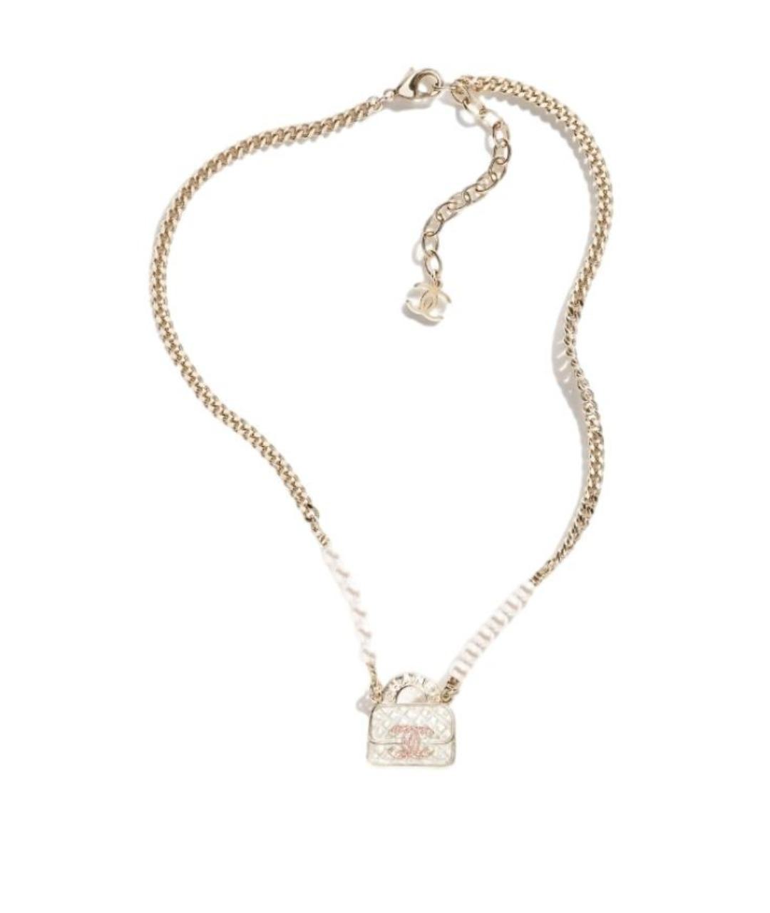 CHANEL Золотое металлическое колье, фото 1