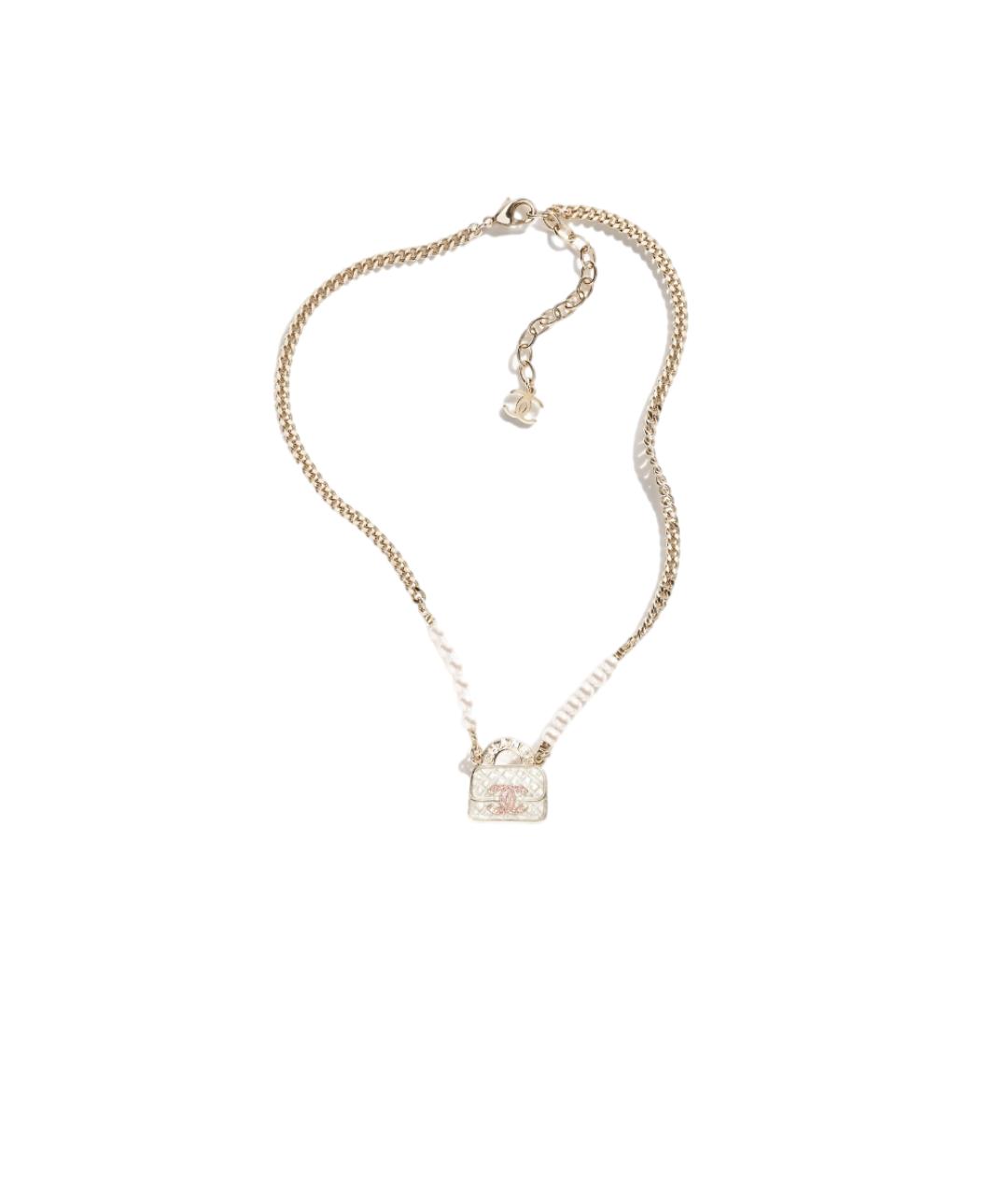 CHANEL Золотое металлическое колье, фото 7