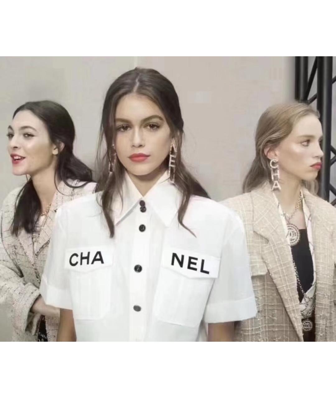 CHANEL Серебряные металлические серьги, фото 3