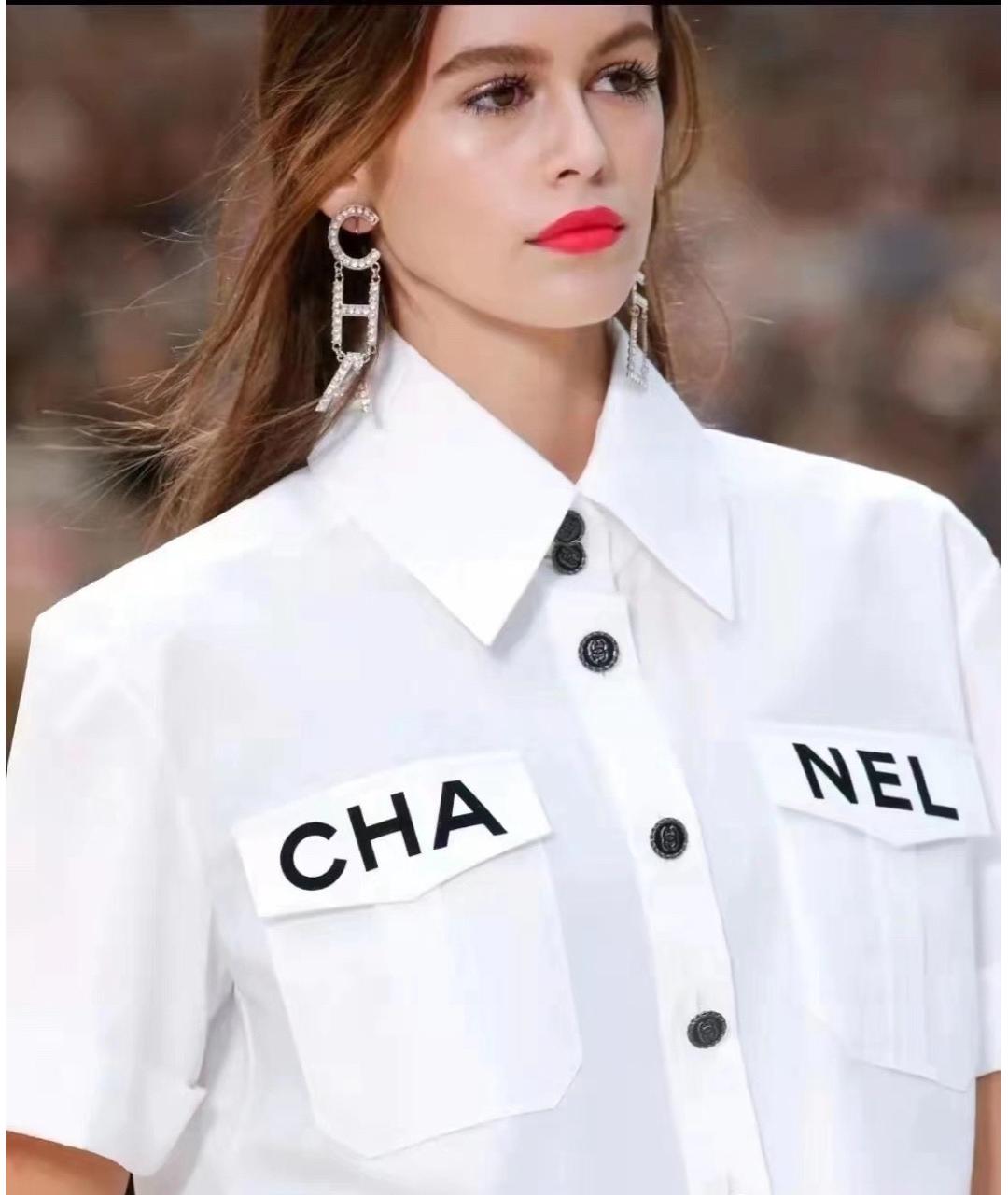 CHANEL Серебряные металлические серьги, фото 5