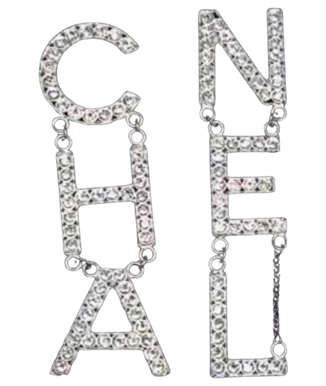 CHANEL Серебряные металлические серьги, фото 1