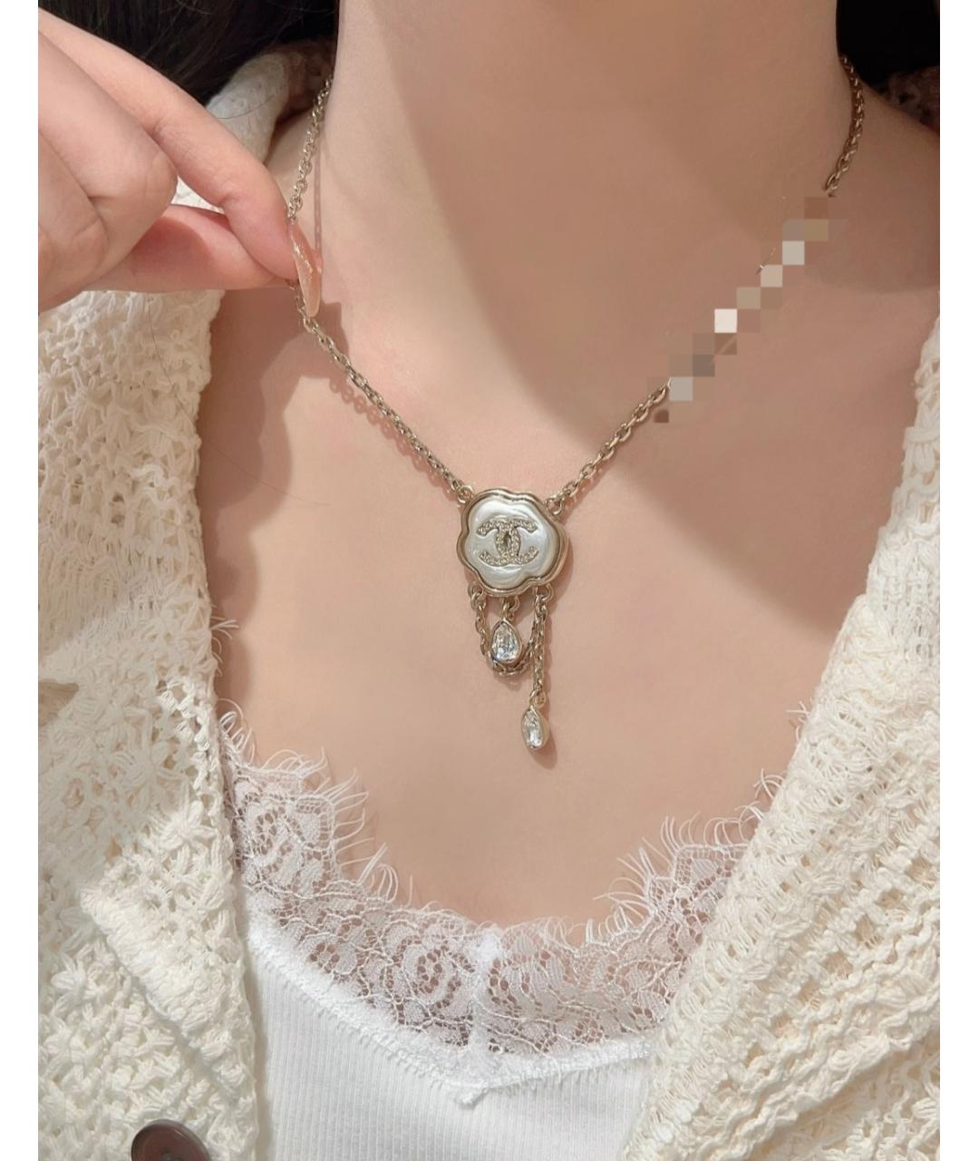 CHANEL Золотое металлическое колье, фото 5