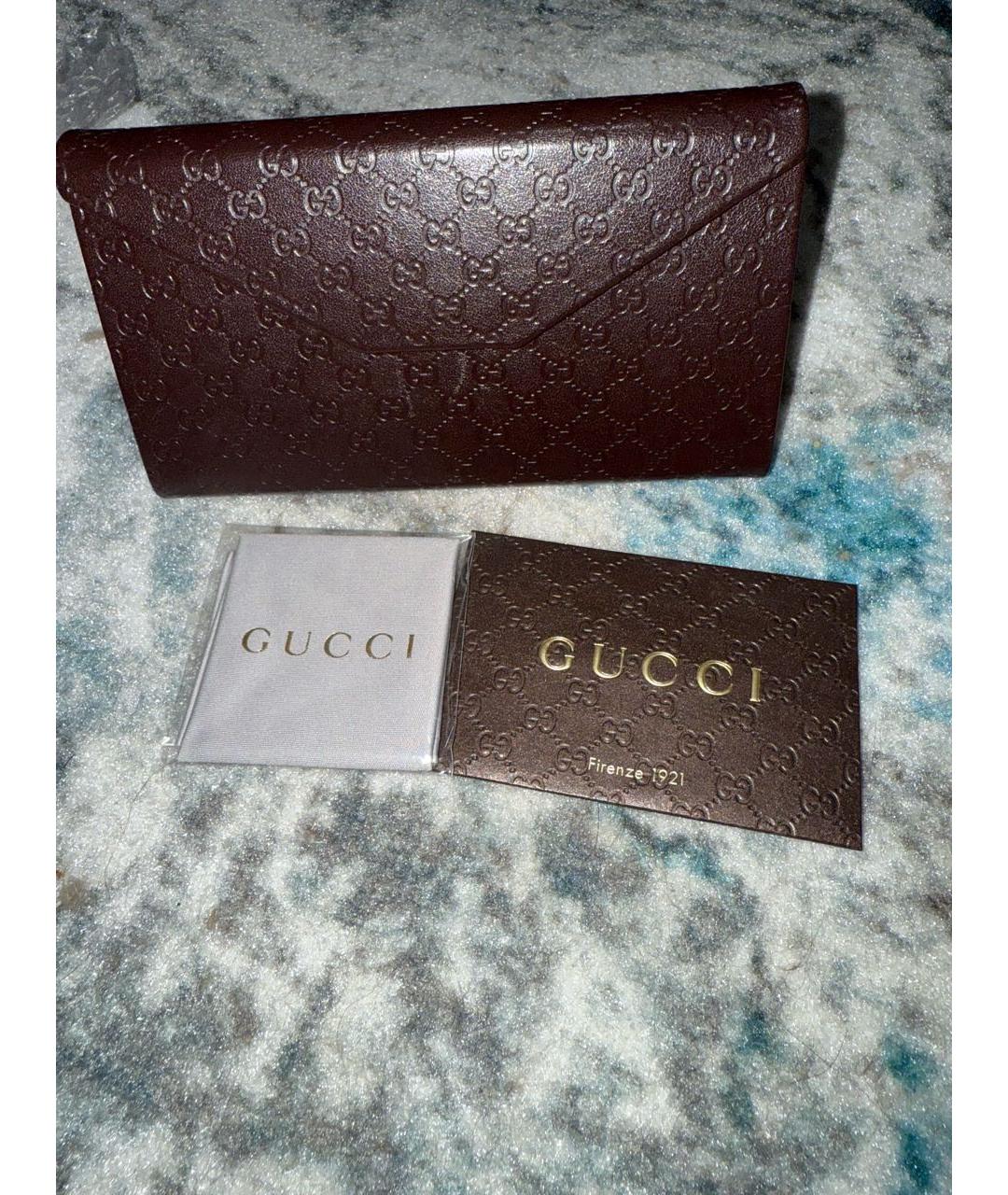 GUCCI Белые пластиковые солнцезащитные очки, фото 4