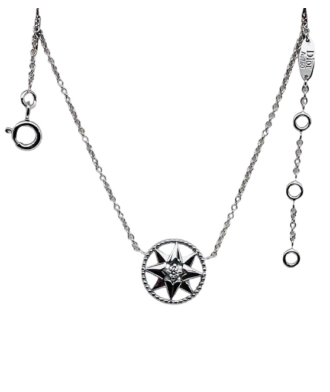 CHRISTIAN DIOR Серебряное колье из белого золота, фото 1