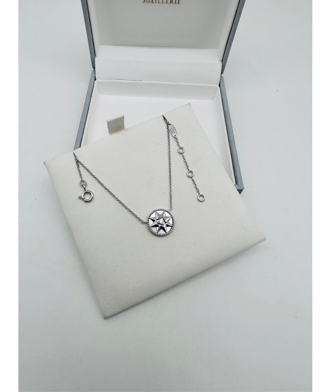 CHRISTIAN DIOR Серебряное колье из белого золота, фото 4