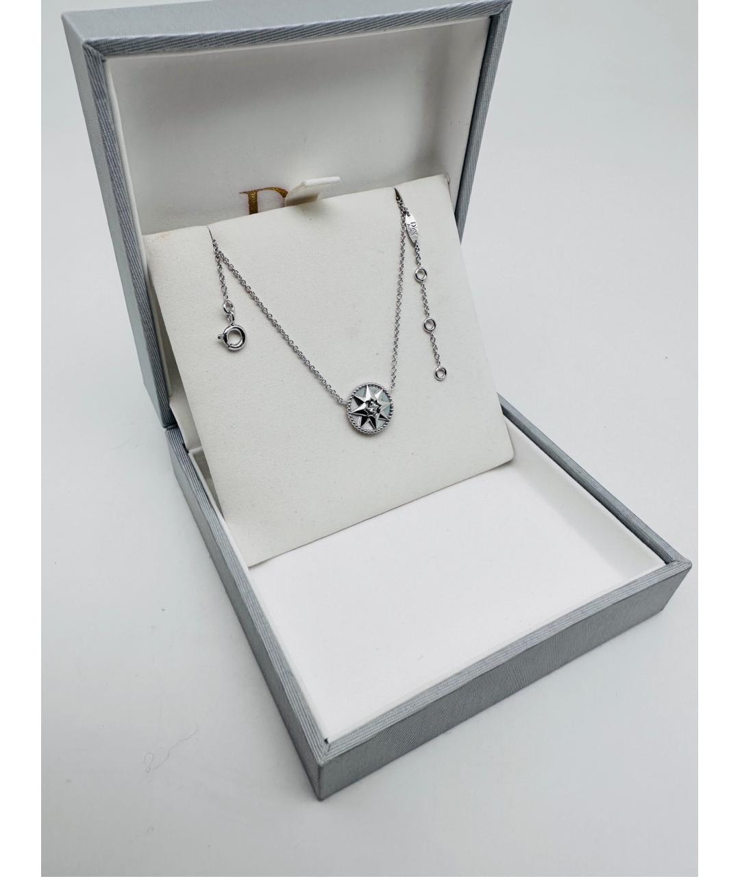 CHRISTIAN DIOR Серебряное колье из белого золота, фото 3