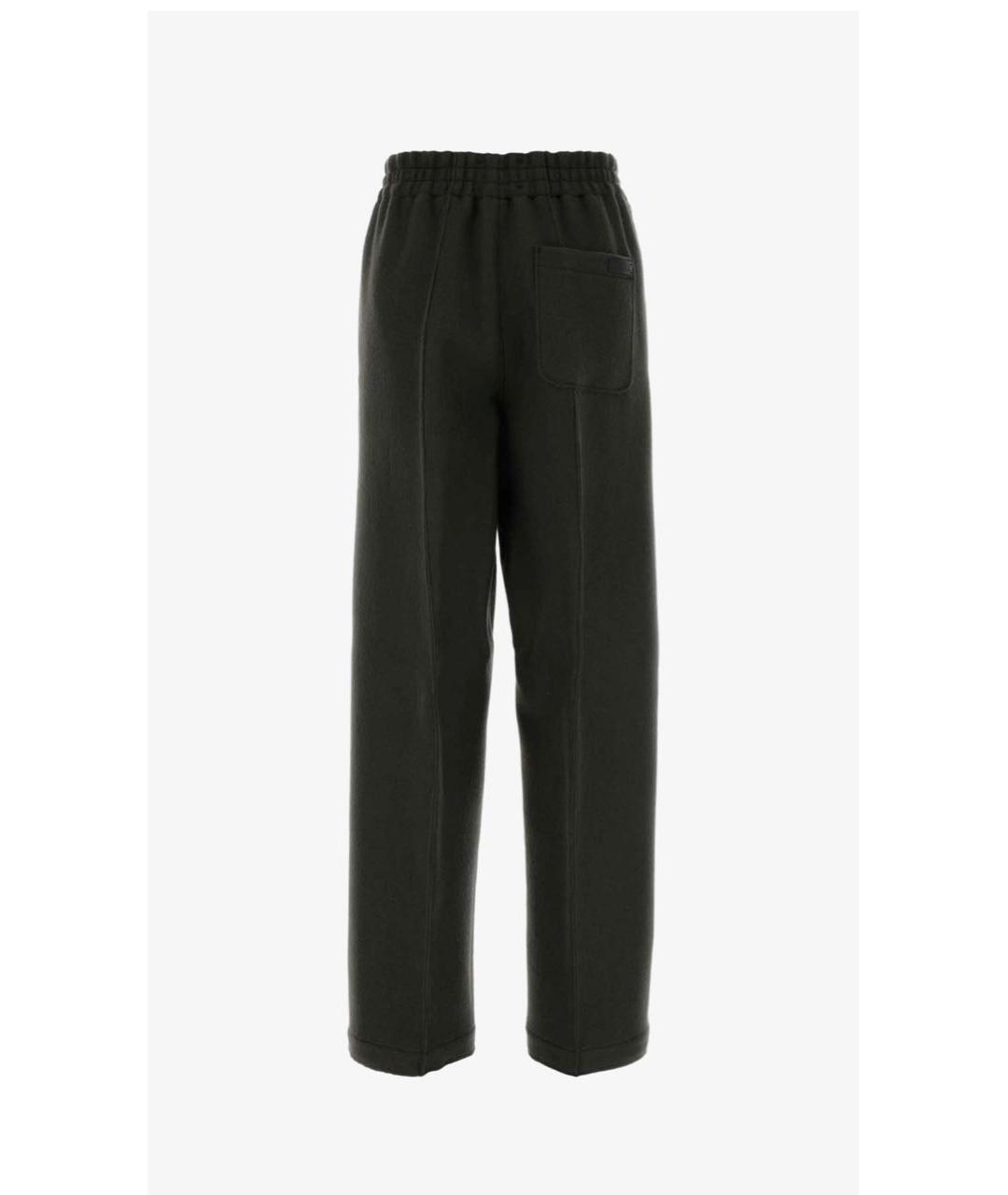 Ami Paris Антрацитовые шерстяные брюки широкие, фото 2