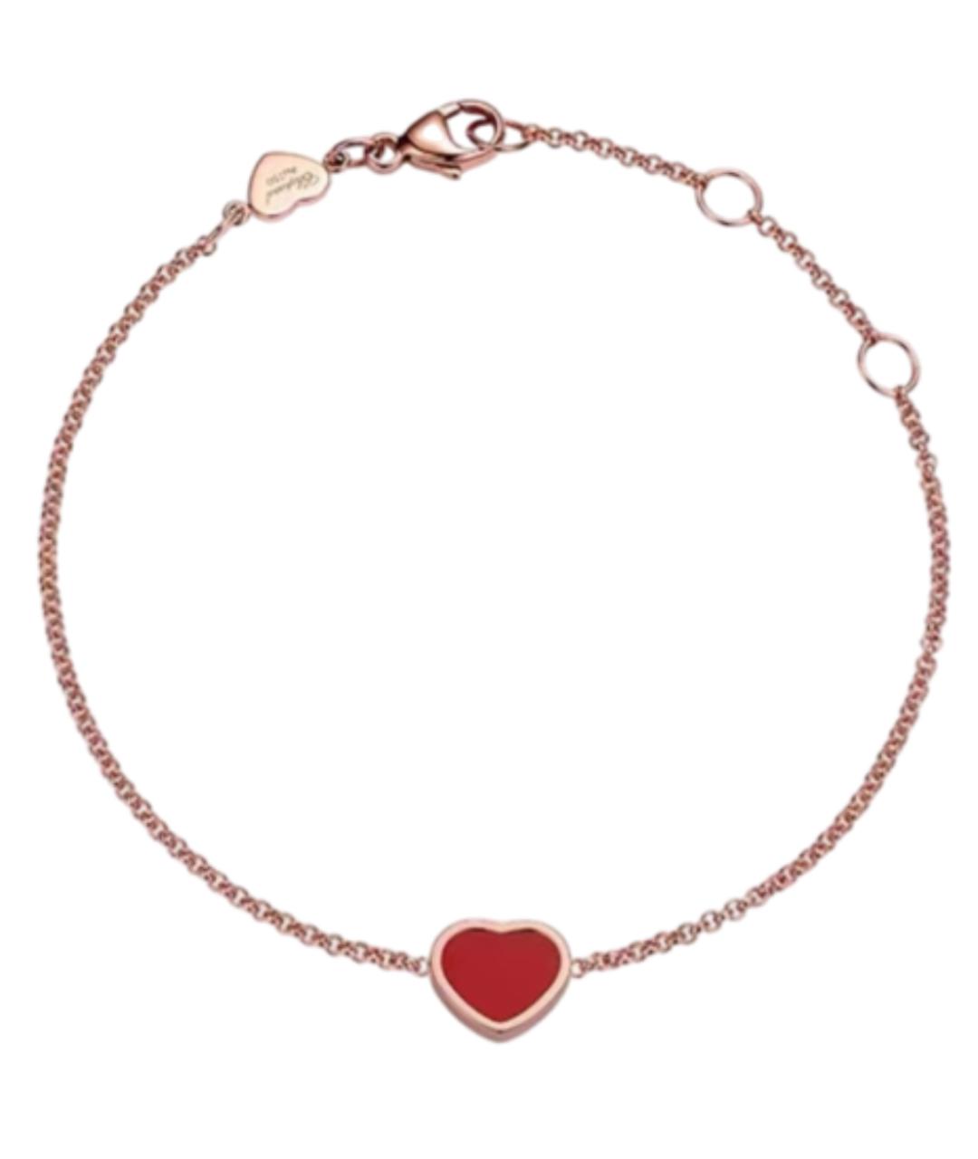 CHOPARD Красный браслет из розового золота, фото 1