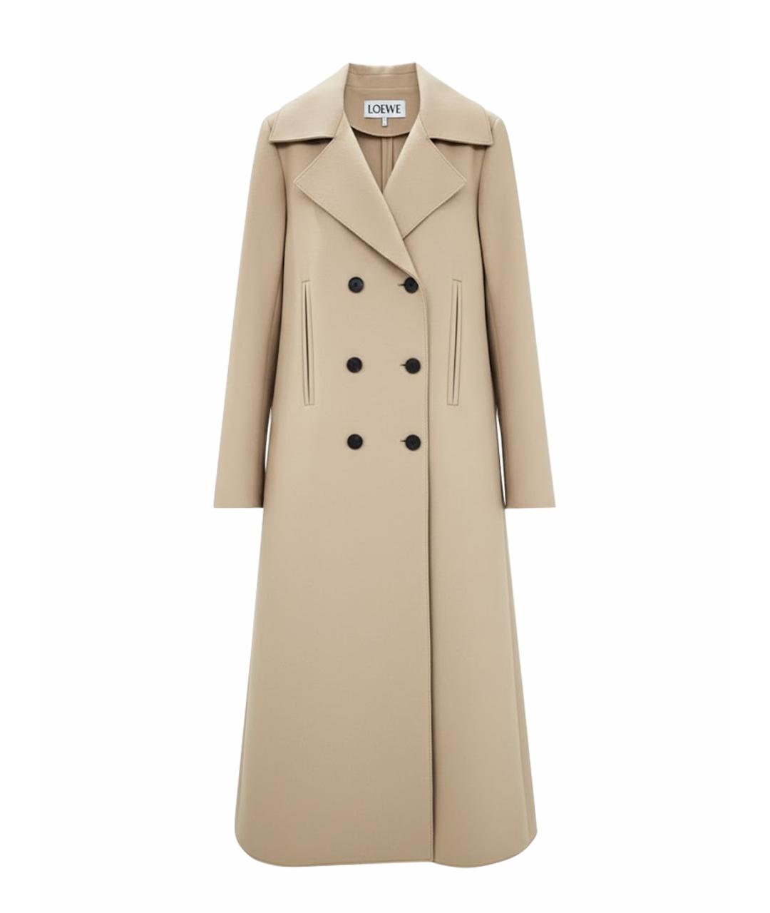 LOEWE Горчичное пальто, фото 1