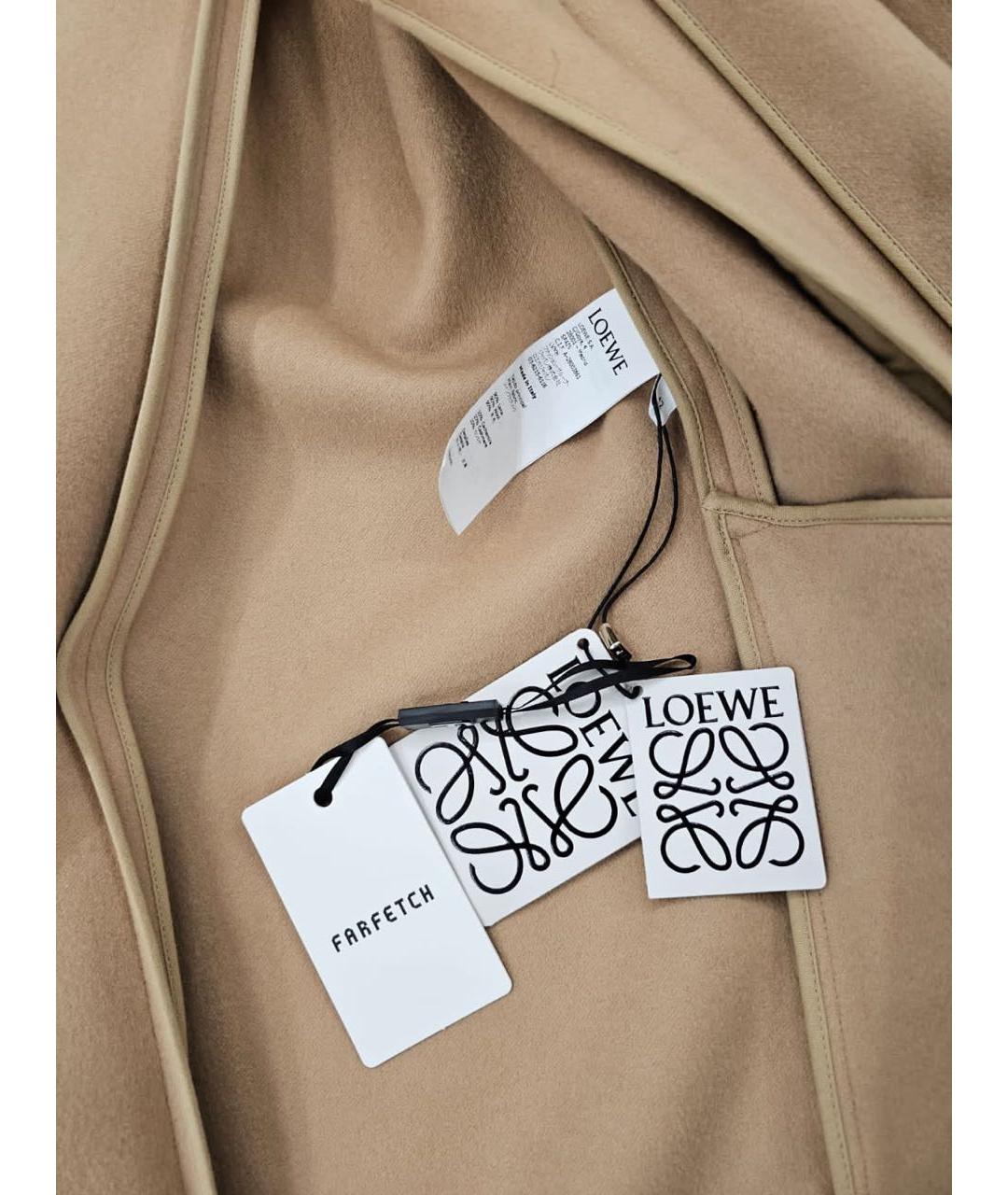 LOEWE Горчичное пальто, фото 6