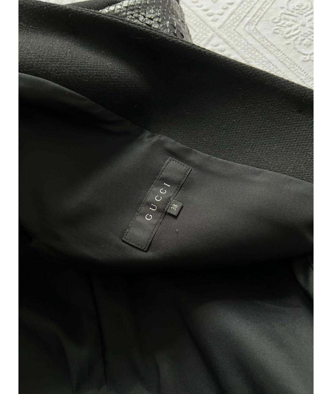 GUCCI Черное пальто, фото 4