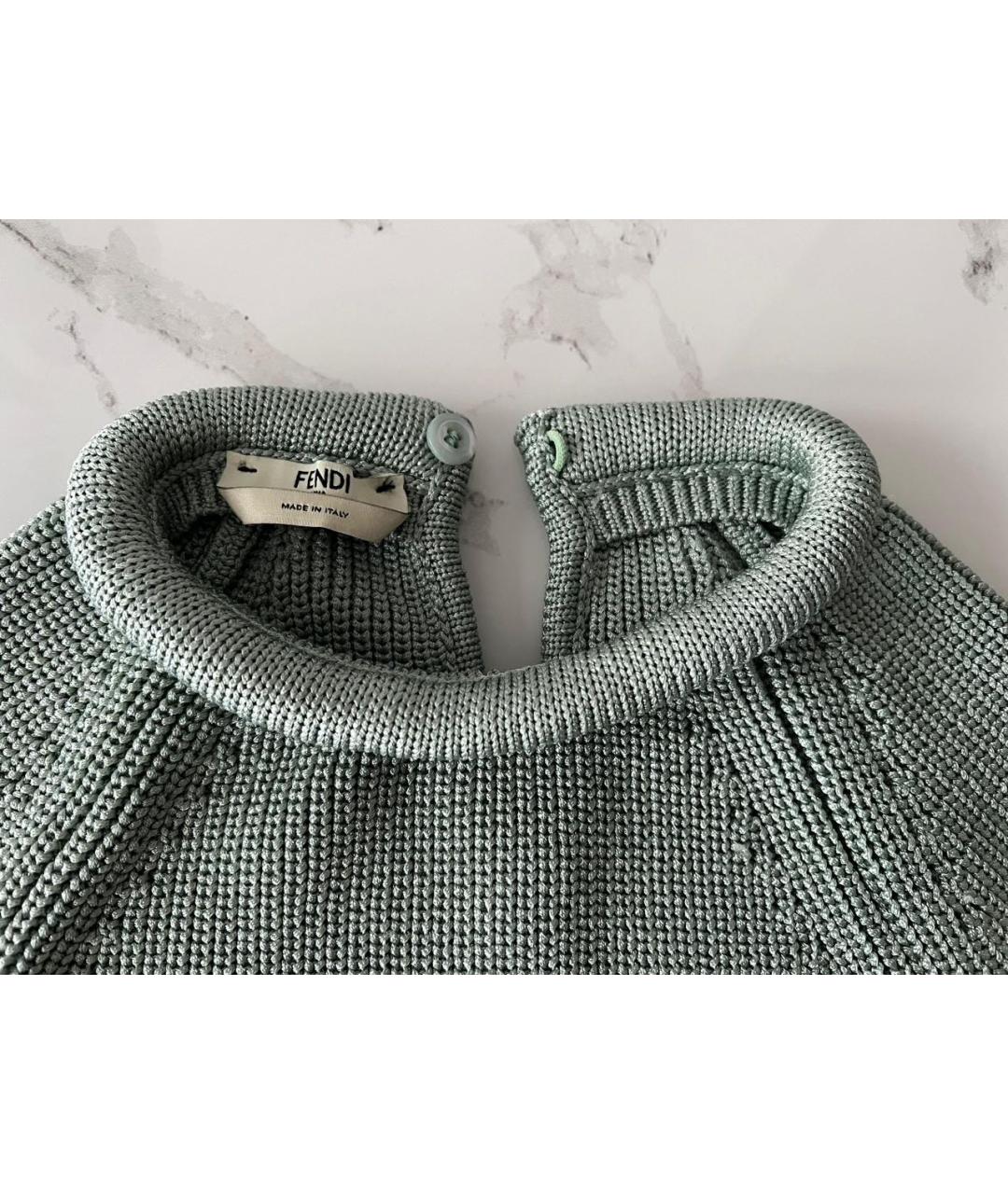 FENDI Зеленая футболка, фото 5