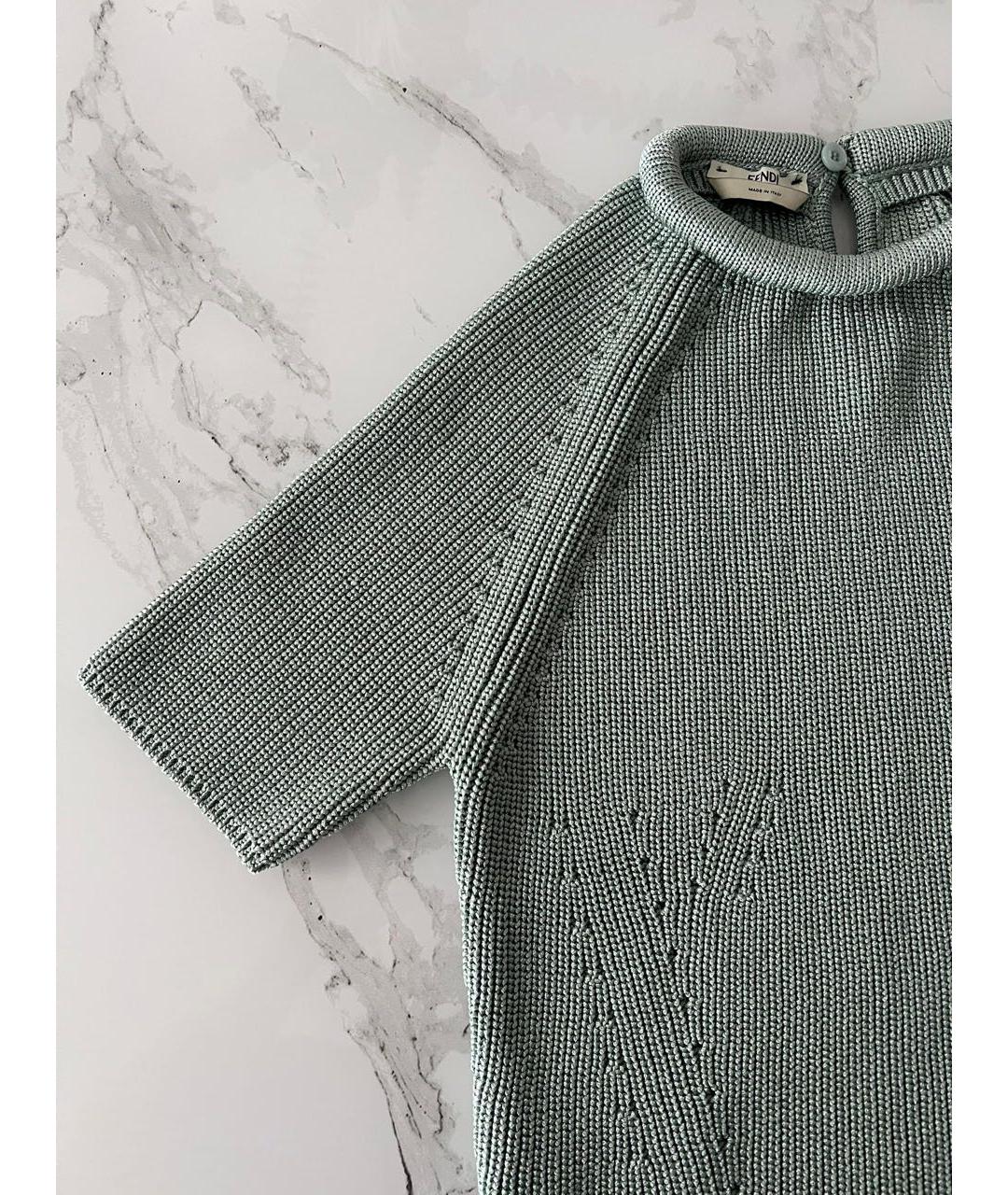 FENDI Зеленая футболка, фото 6