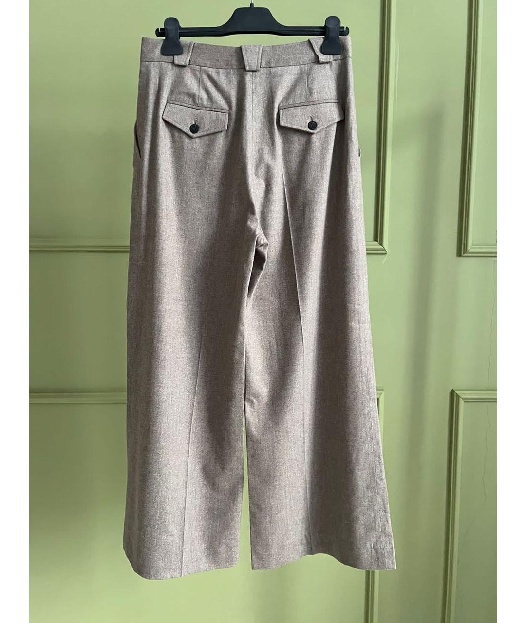 CHRISTIAN DIOR Бежевые брюки широкие, фото 3