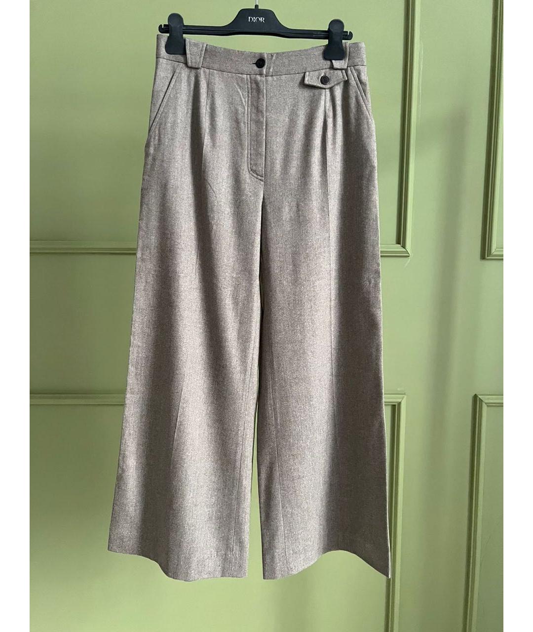 CHRISTIAN DIOR Бежевые брюки широкие, фото 9