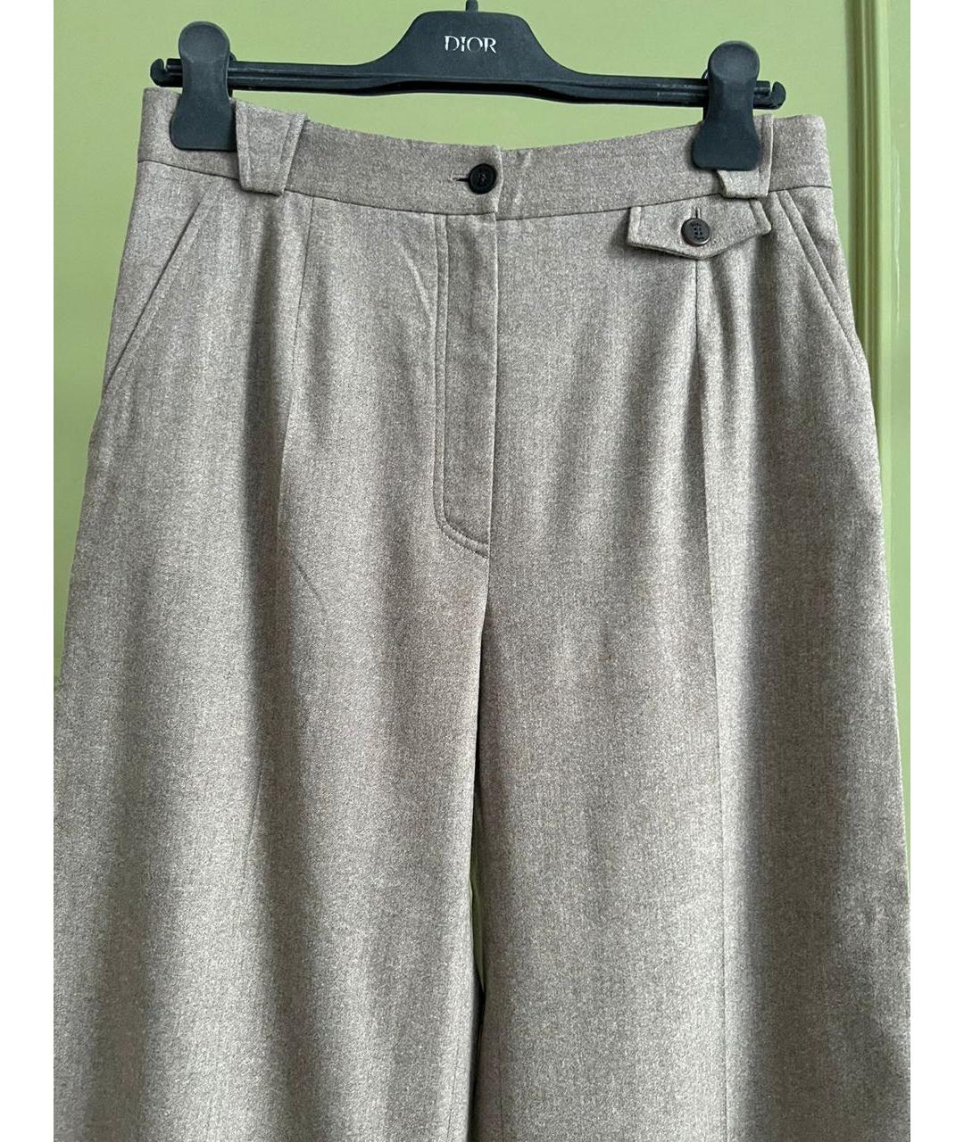 CHRISTIAN DIOR Бежевые брюки широкие, фото 2