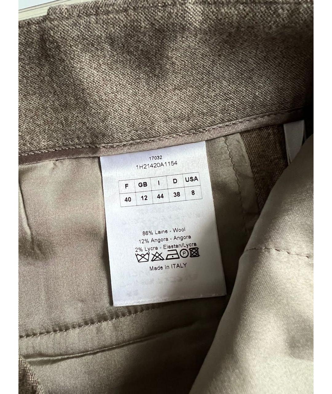 CHRISTIAN DIOR Бежевые брюки широкие, фото 5