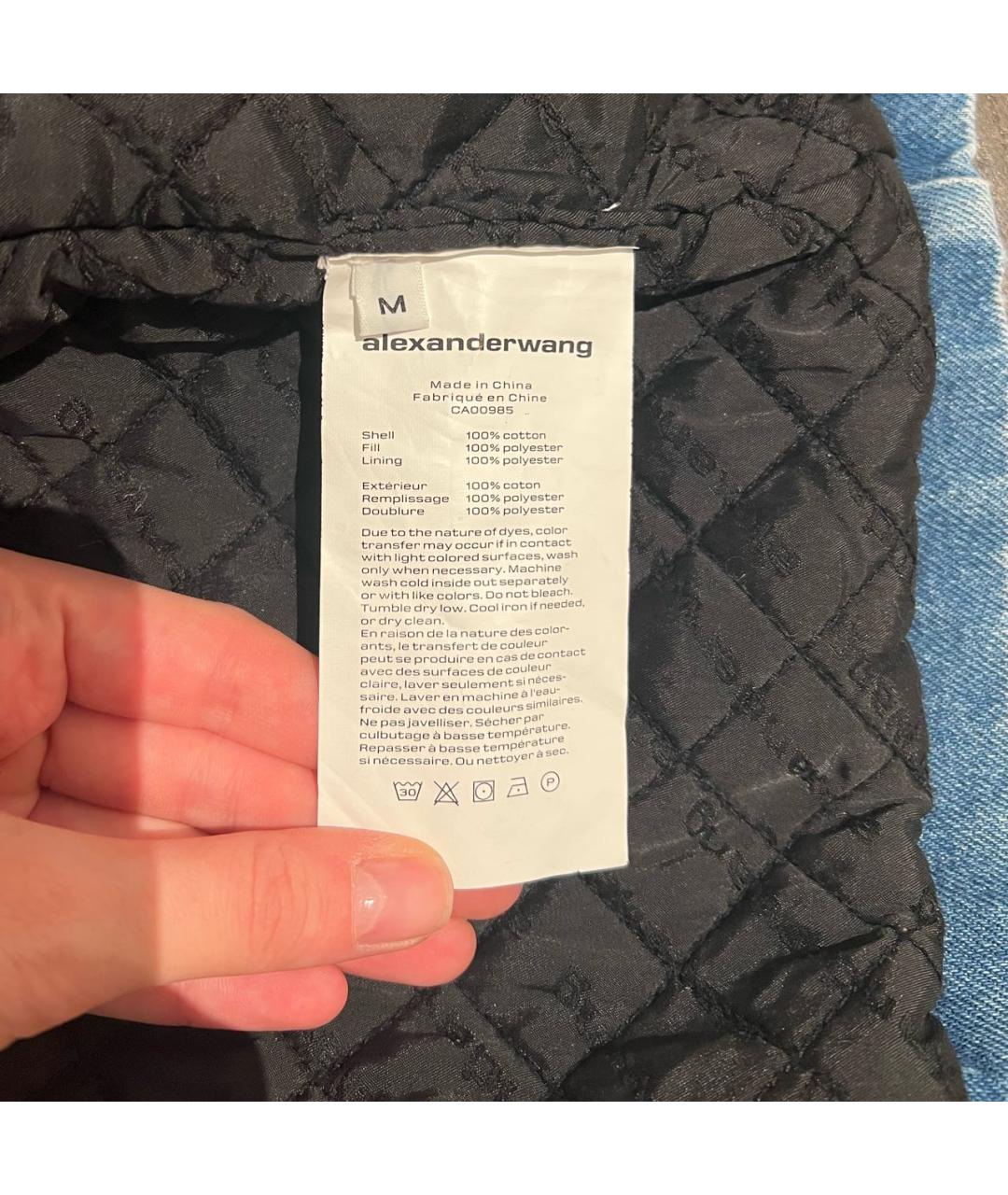 ALEXANDER WANG Голубая деним куртка, фото 4