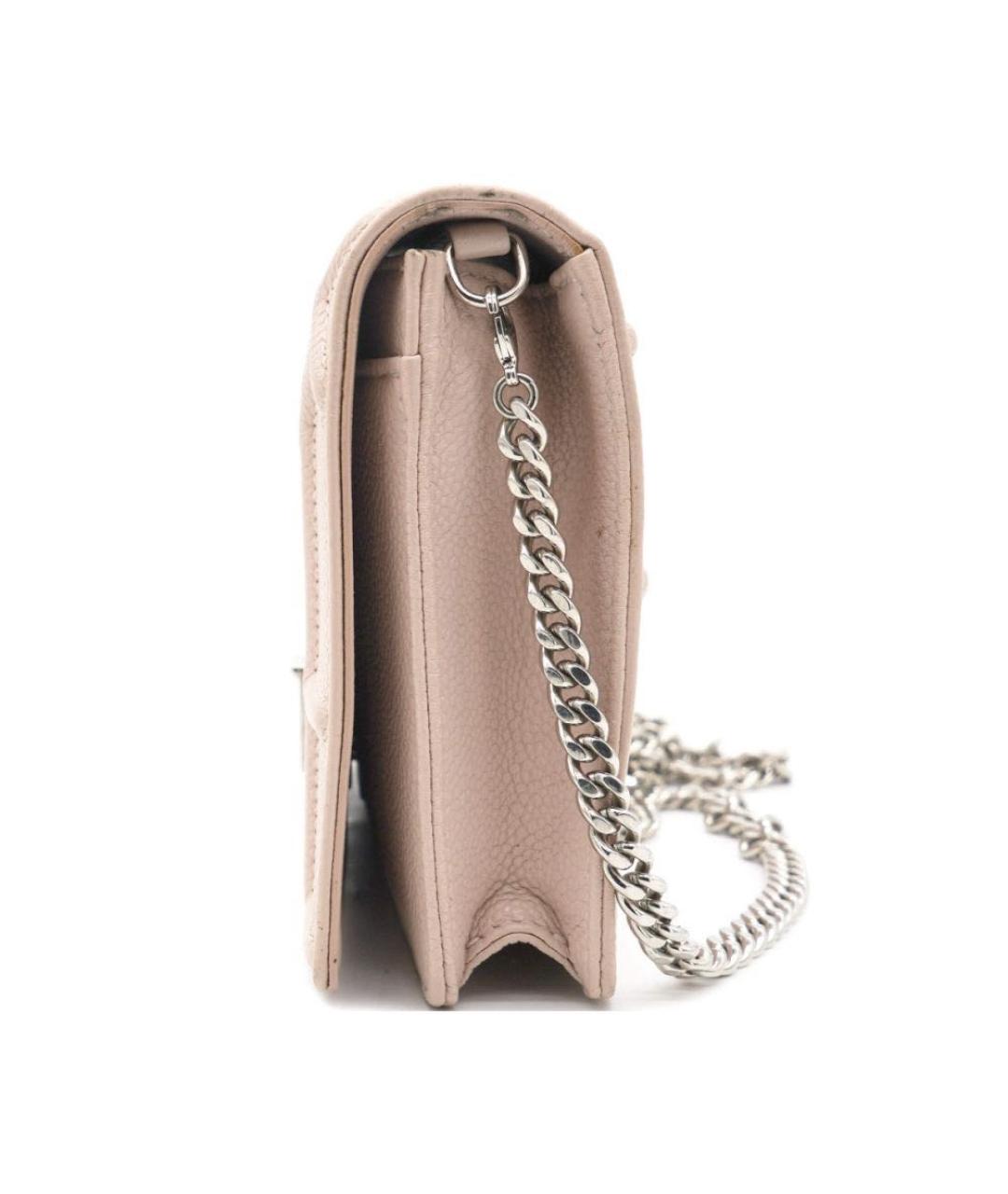 CHRISTIAN DIOR Розовая кожаная сумка через плечо, фото 2