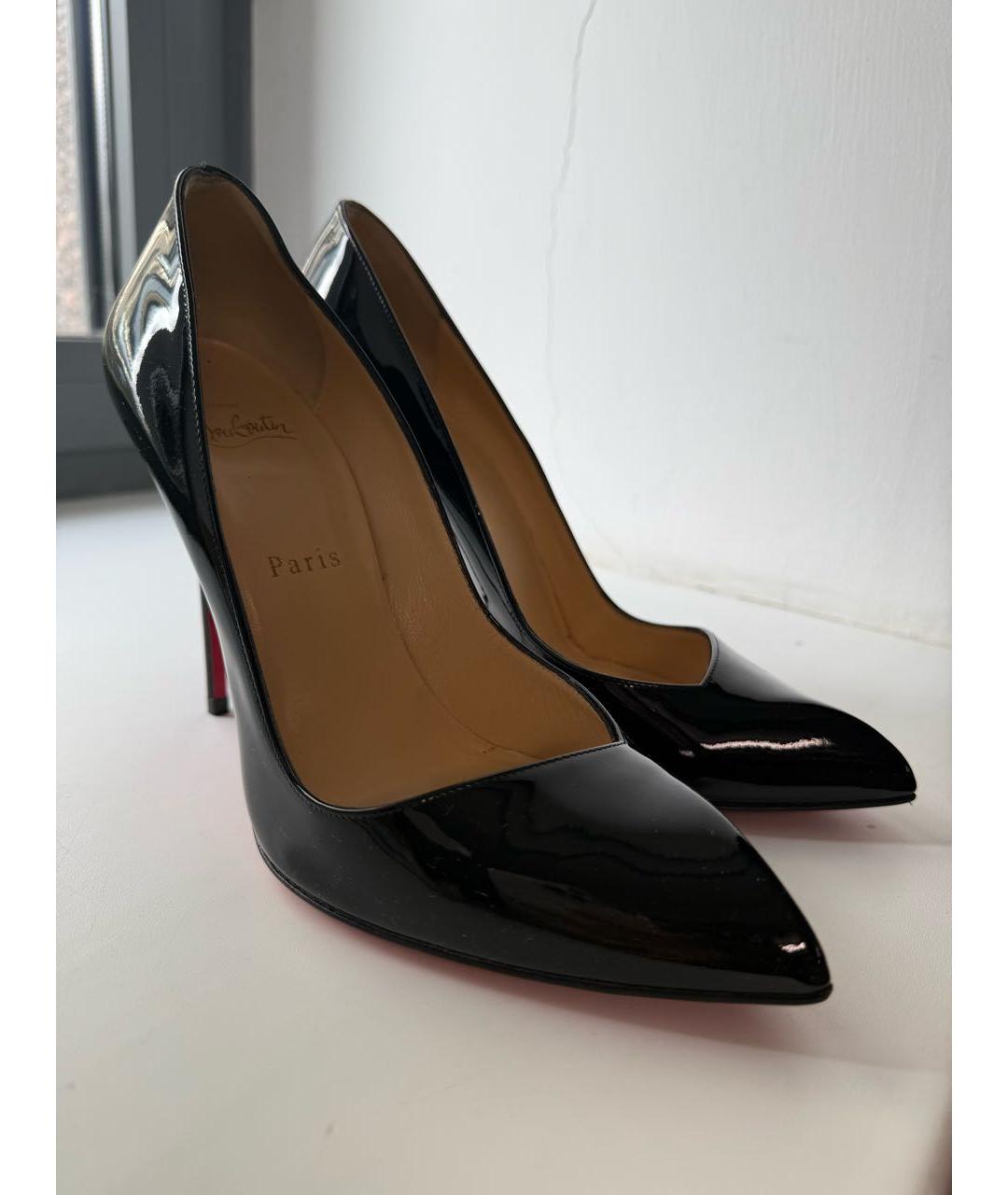 CHRISTIAN LOUBOUTIN Черные туфли из лакированной кожи, фото 3